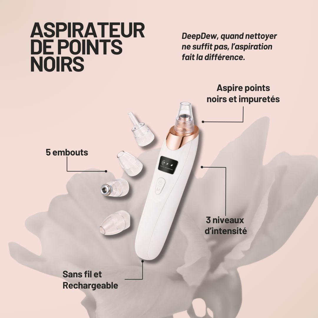 Aspirateur dermatologique pour points noirs