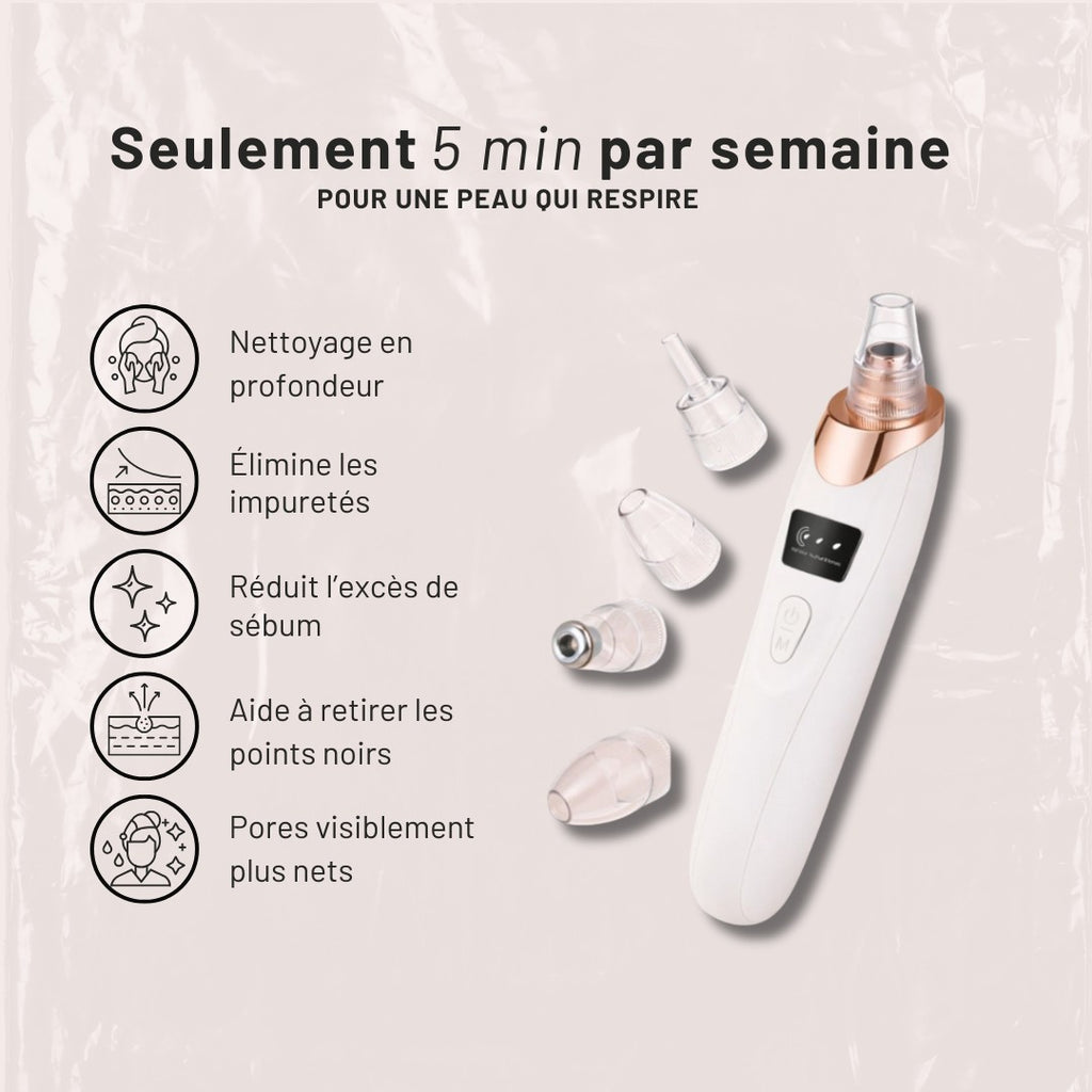Aspirateur dermatologique pour points noirs