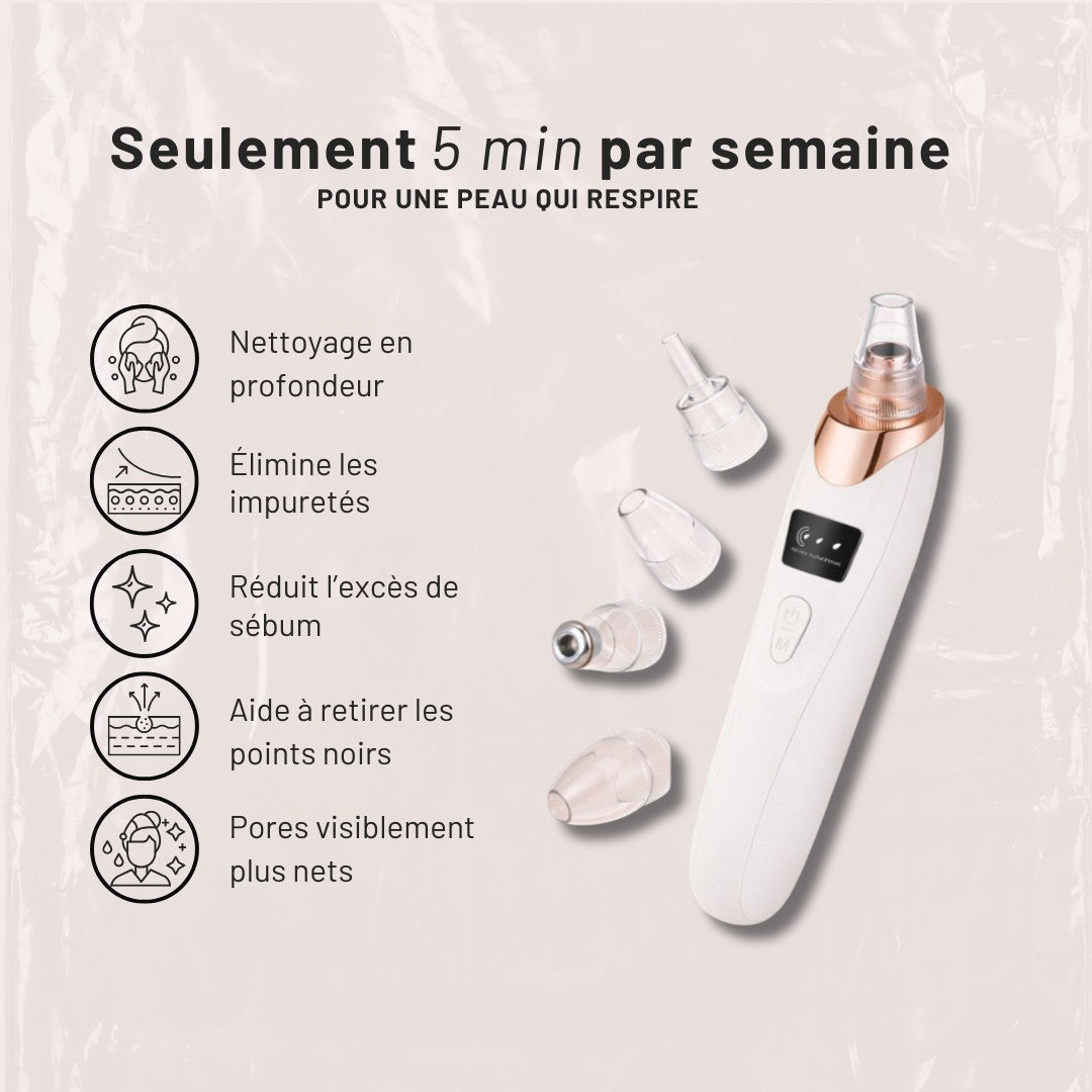 Aspirateur dermatologique pour points noirs